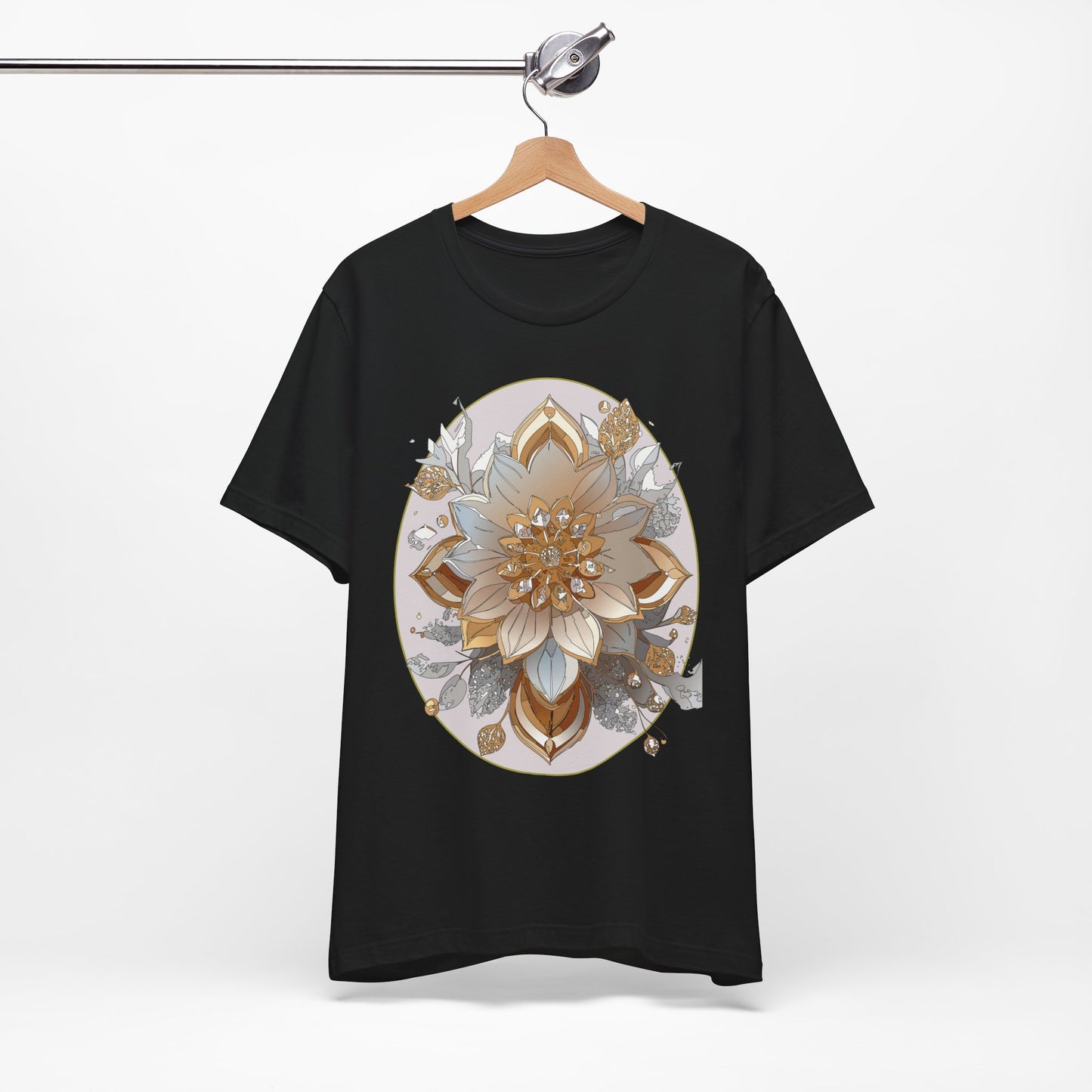Floral Shirt, Flower Shirt, Tee Shirt with Antique Flower