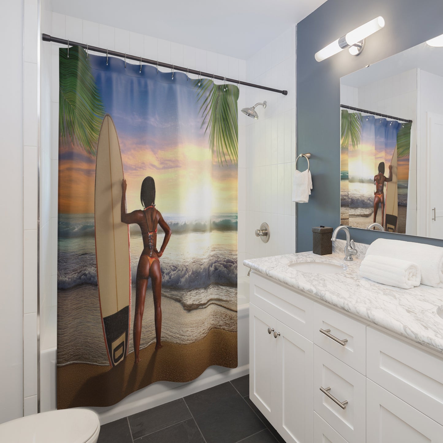 Woman Shower Curtain