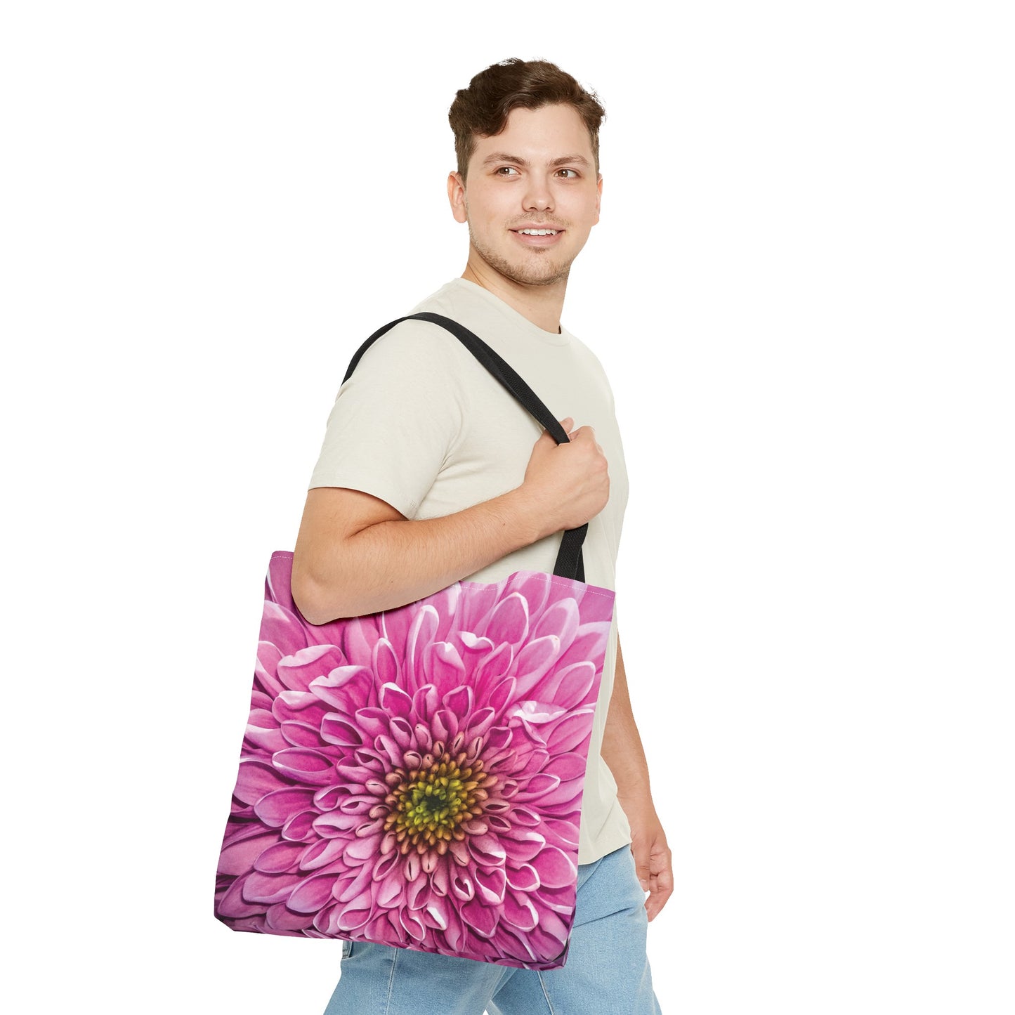 Canvas Bag with Floral Prints