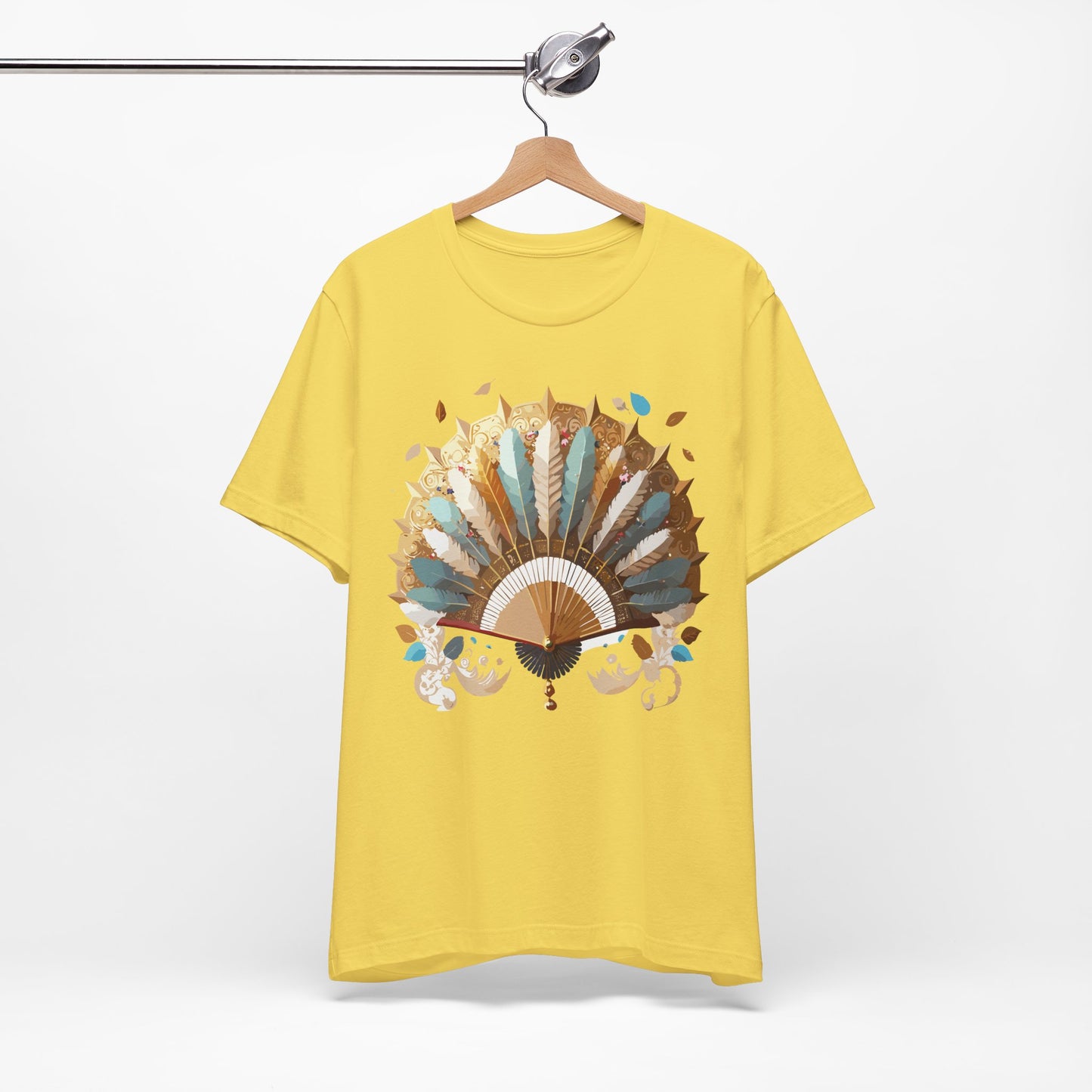 Fan shirt, Shirt with Fan, Tee Shirt with Gold Blower