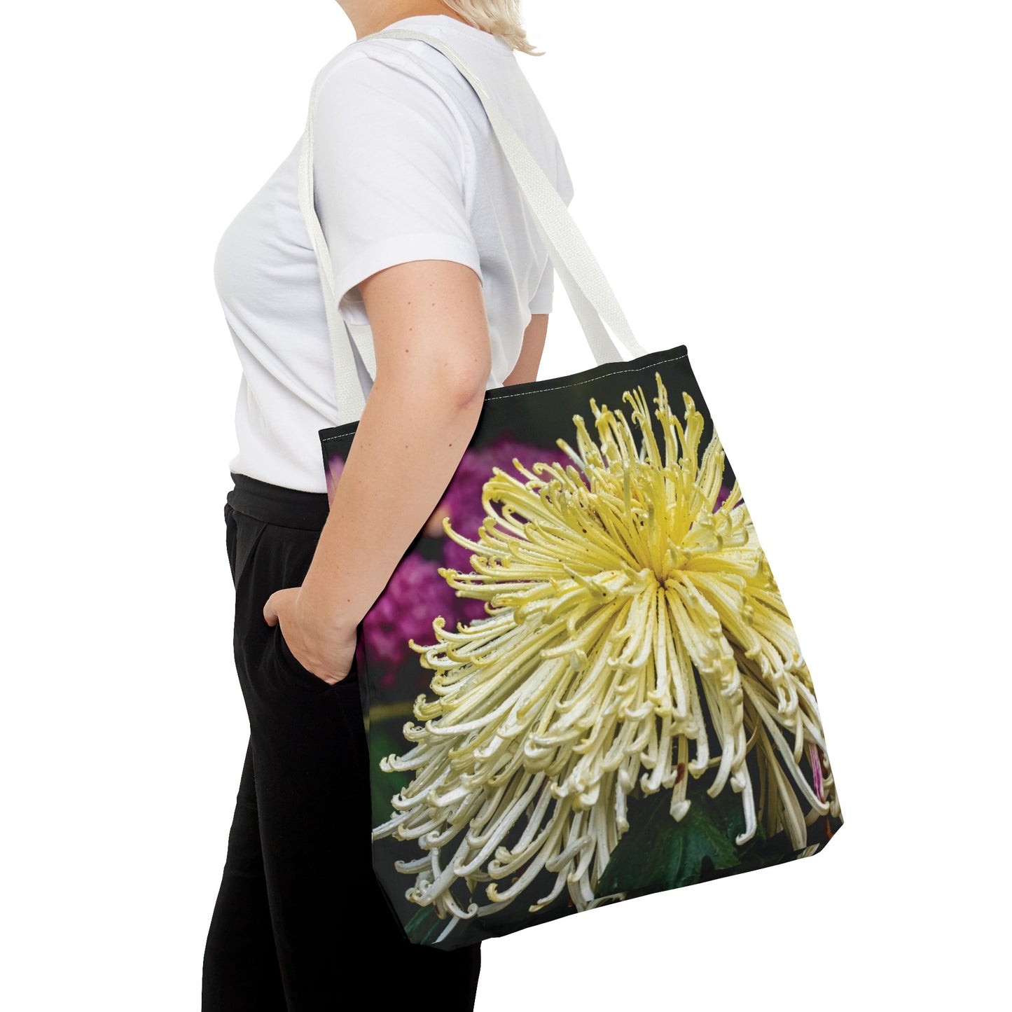 Canvas Bag with Floral Prints