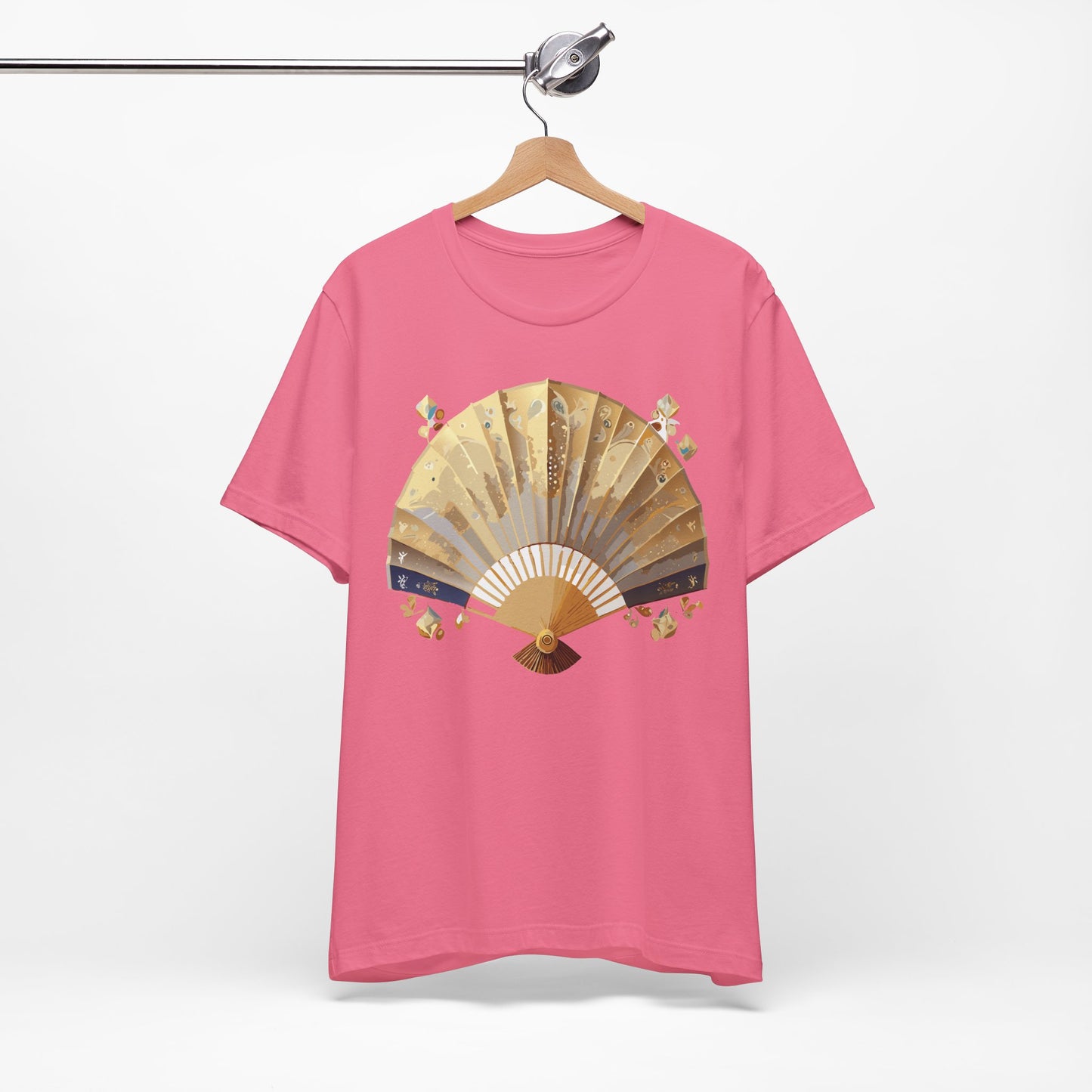 Fan shirt, Shirt with Fan, Tee Shirt with Gold Blower
