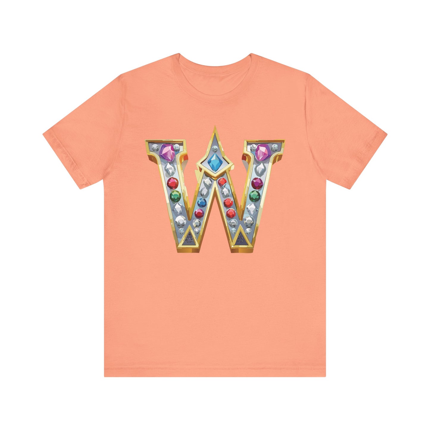 Letter Shirt, Shirt with Letters, Tee Shirt with Gold Letter, Shirt with Antique Letters