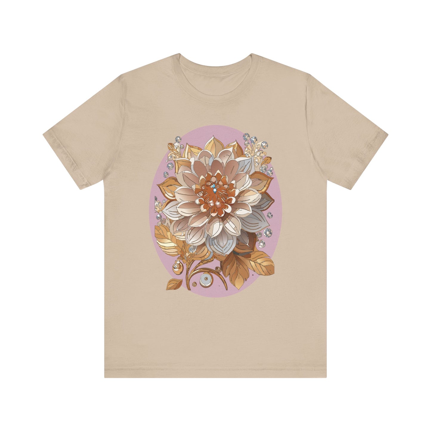 Floral Shirt, Flower Shirt, Tee Shirt with Antique Flower