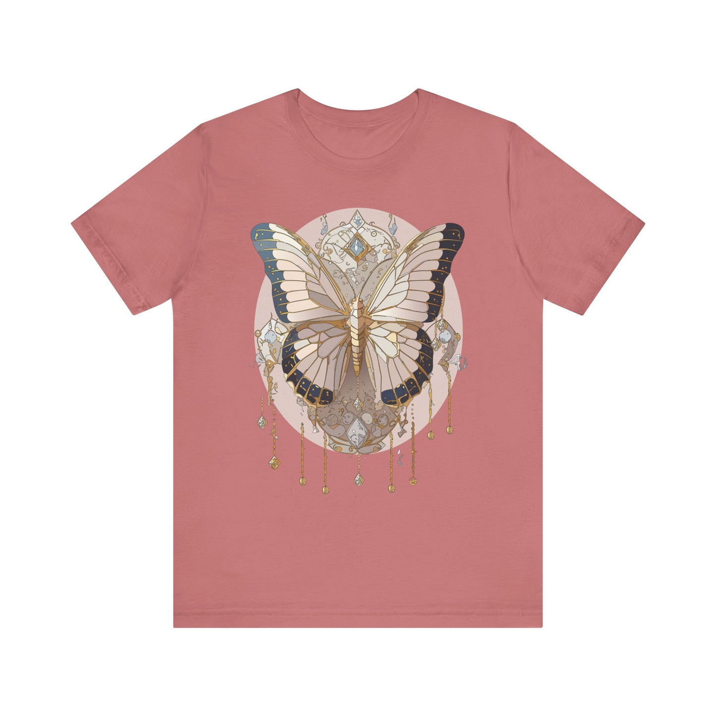 Butterfly Shirt, Shirt with Butterfly, Tee Shirt with Antique Butterfly