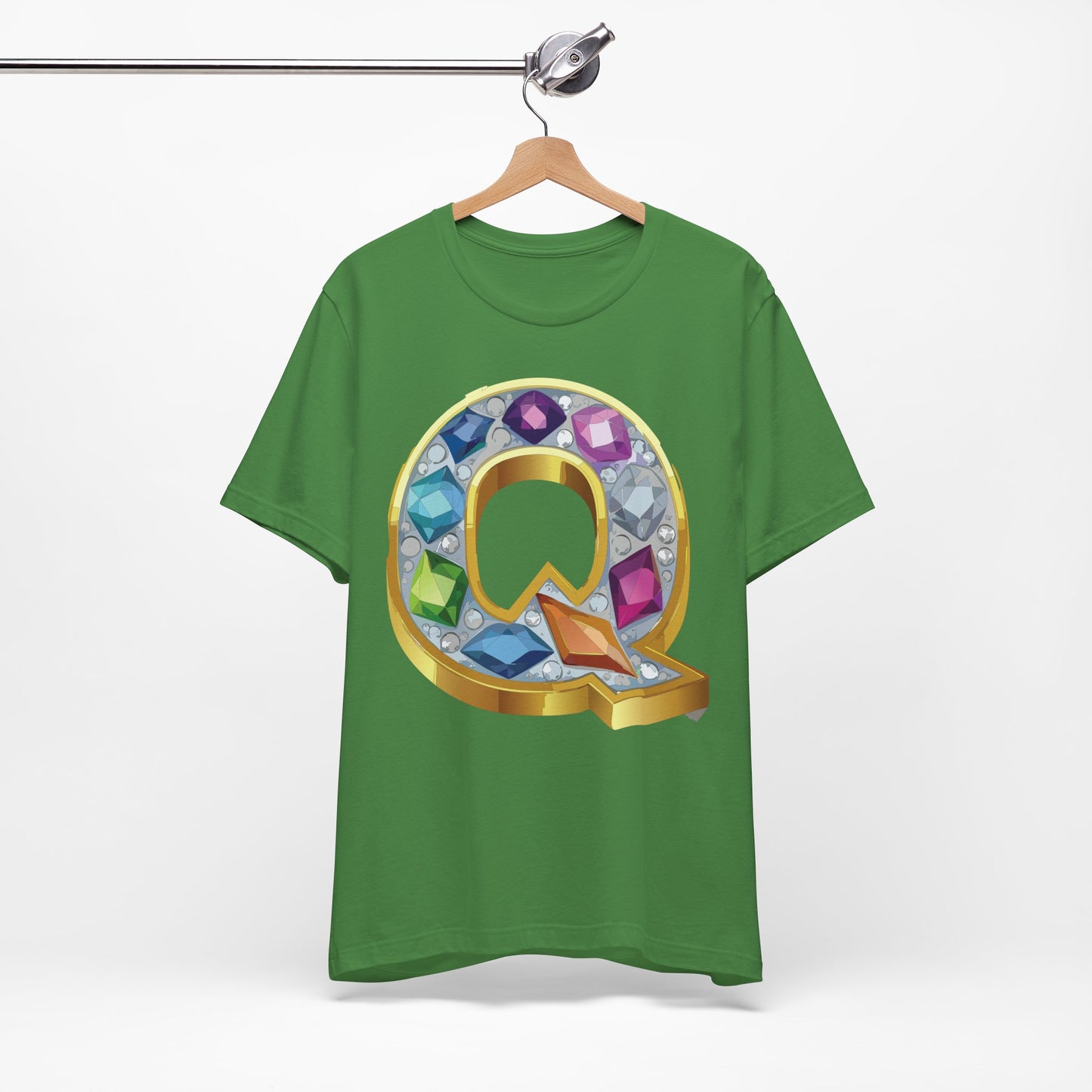 Letter Shirt, Shirt with Letters, Tee Shirt with Gold Letter, Shirt with Antique Letters