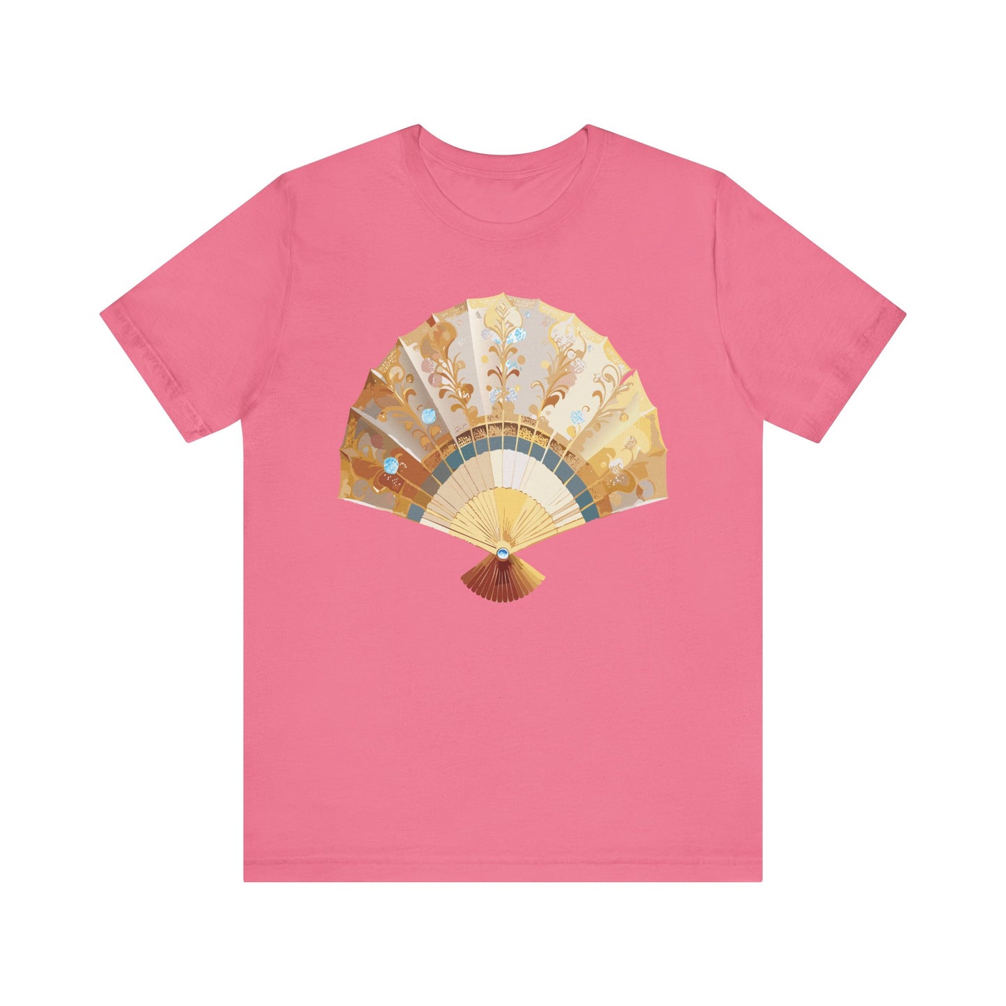 Fan shirt, Shirt with Fan, Tee Shirt with Gold Blower
