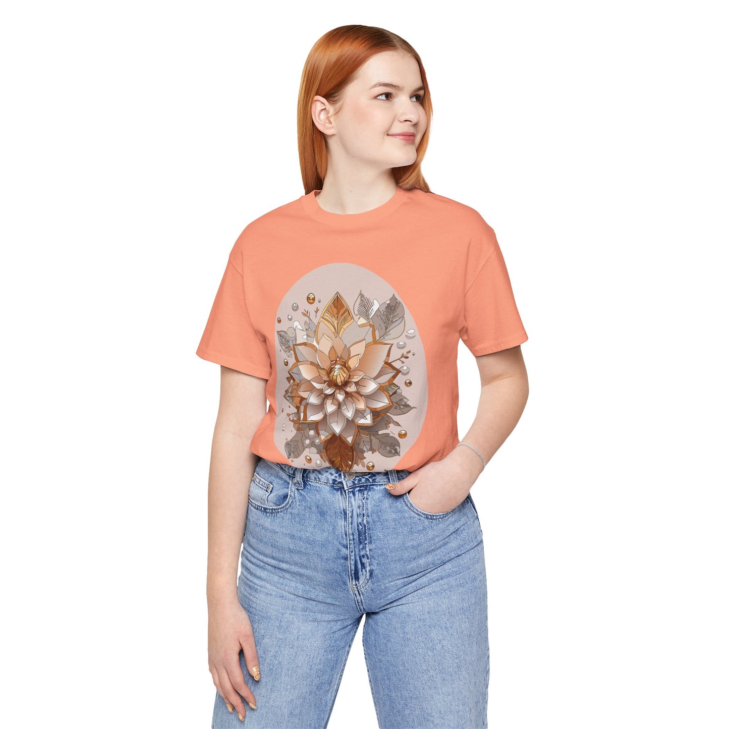 Floral Shirt, Flower Shirt, Tee Shirt with Antique Flower