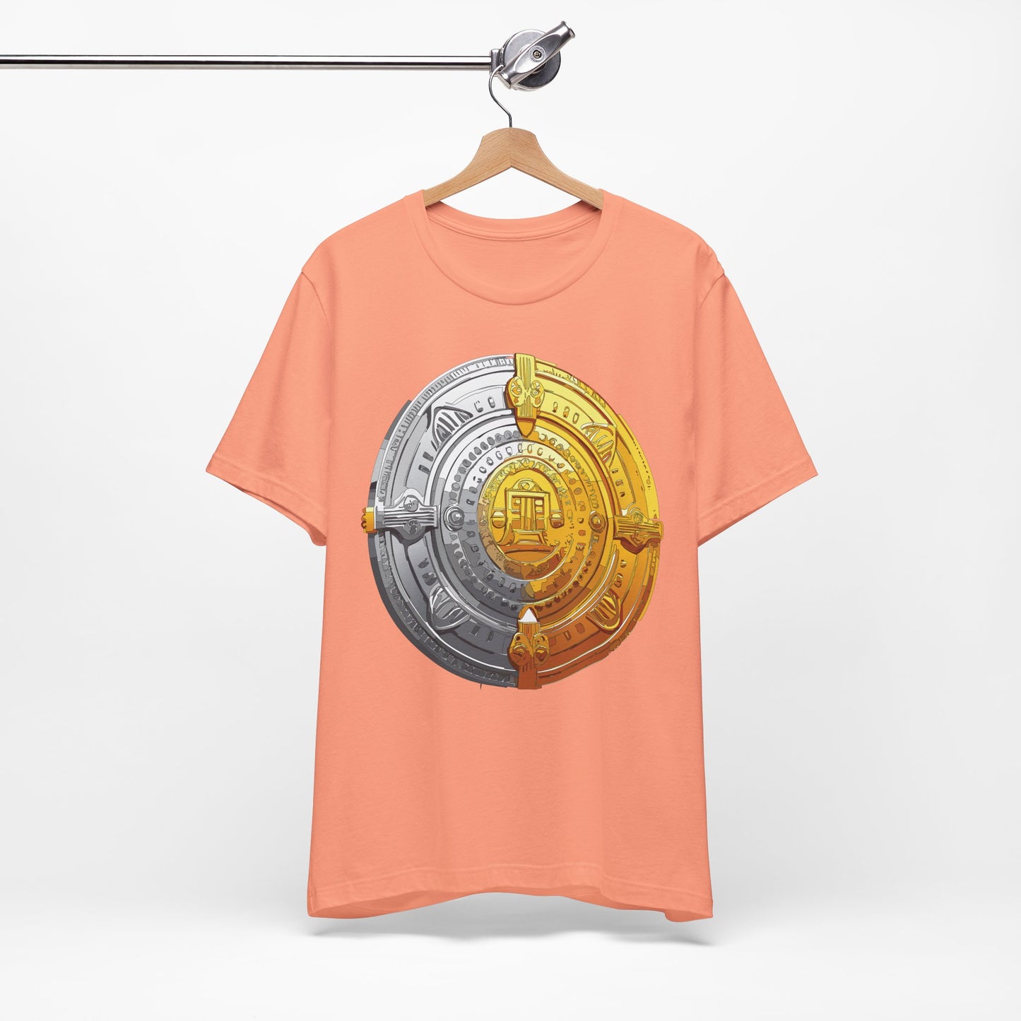Coin Shirt, Shirt with Coin, Tee Shirt with Gold Coin, Shirt with Antique Coin