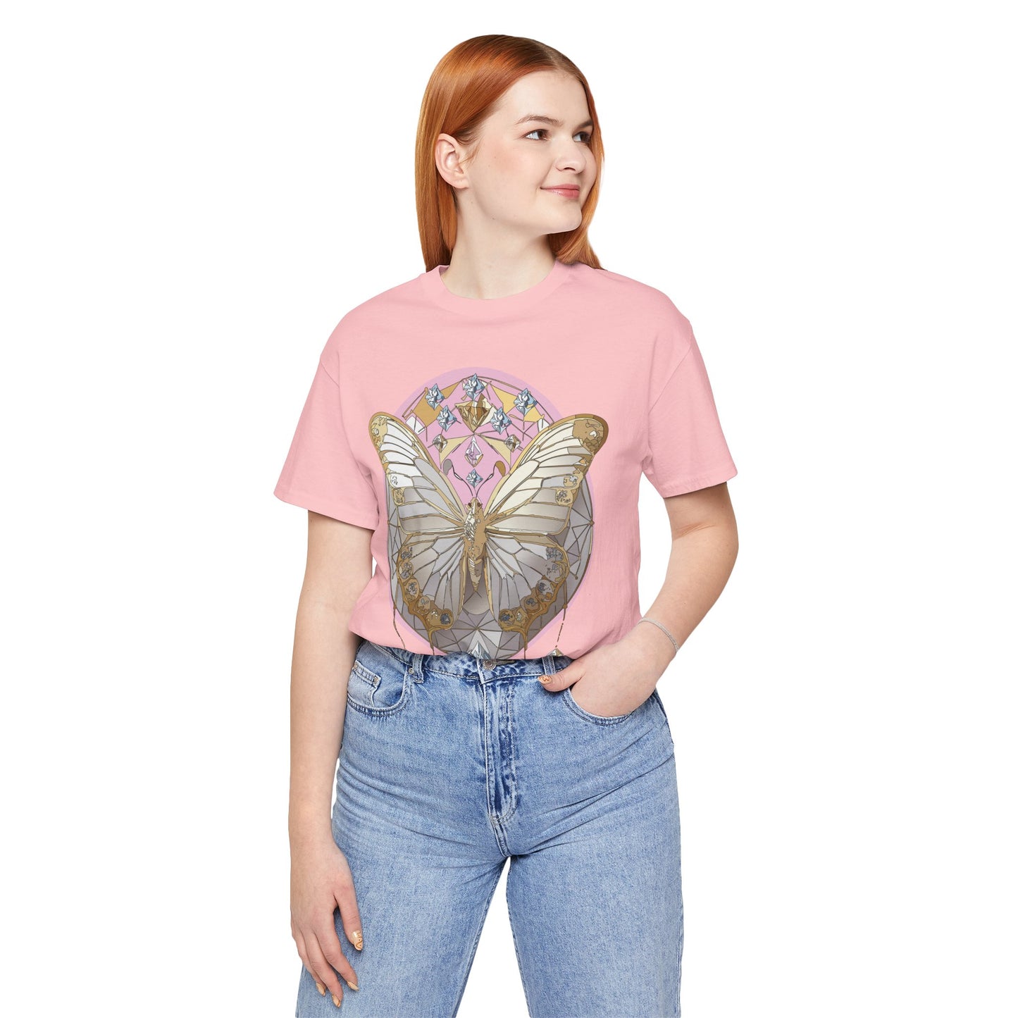 Butterfly Shirt, Shirt with Butterfly, Tee Shirt with Antique Butterfly