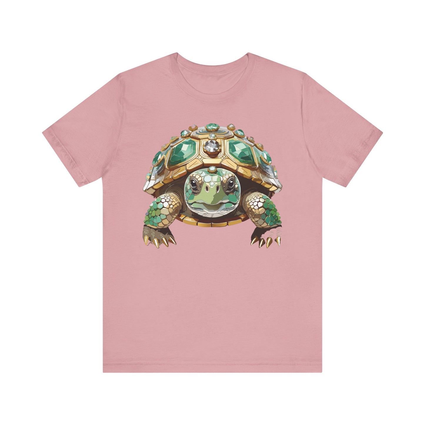 Animal Shirt, Shirt with Animal, Tee Shirt with Gold Animal Medal, Shirt with Antique Animal Medallion