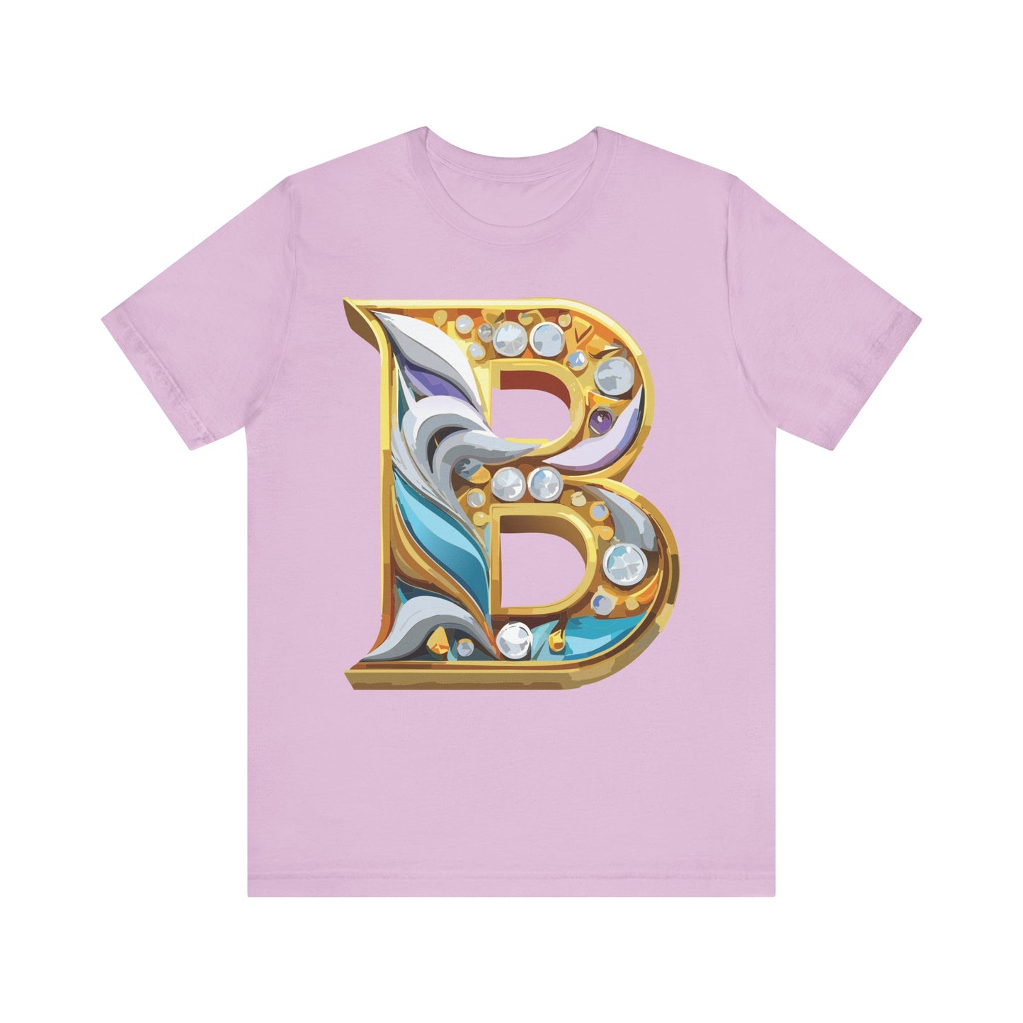 Letter Shirt, Shirt with Letters, Tee Shirt with Gold Letter, Shirt with Antique Letters