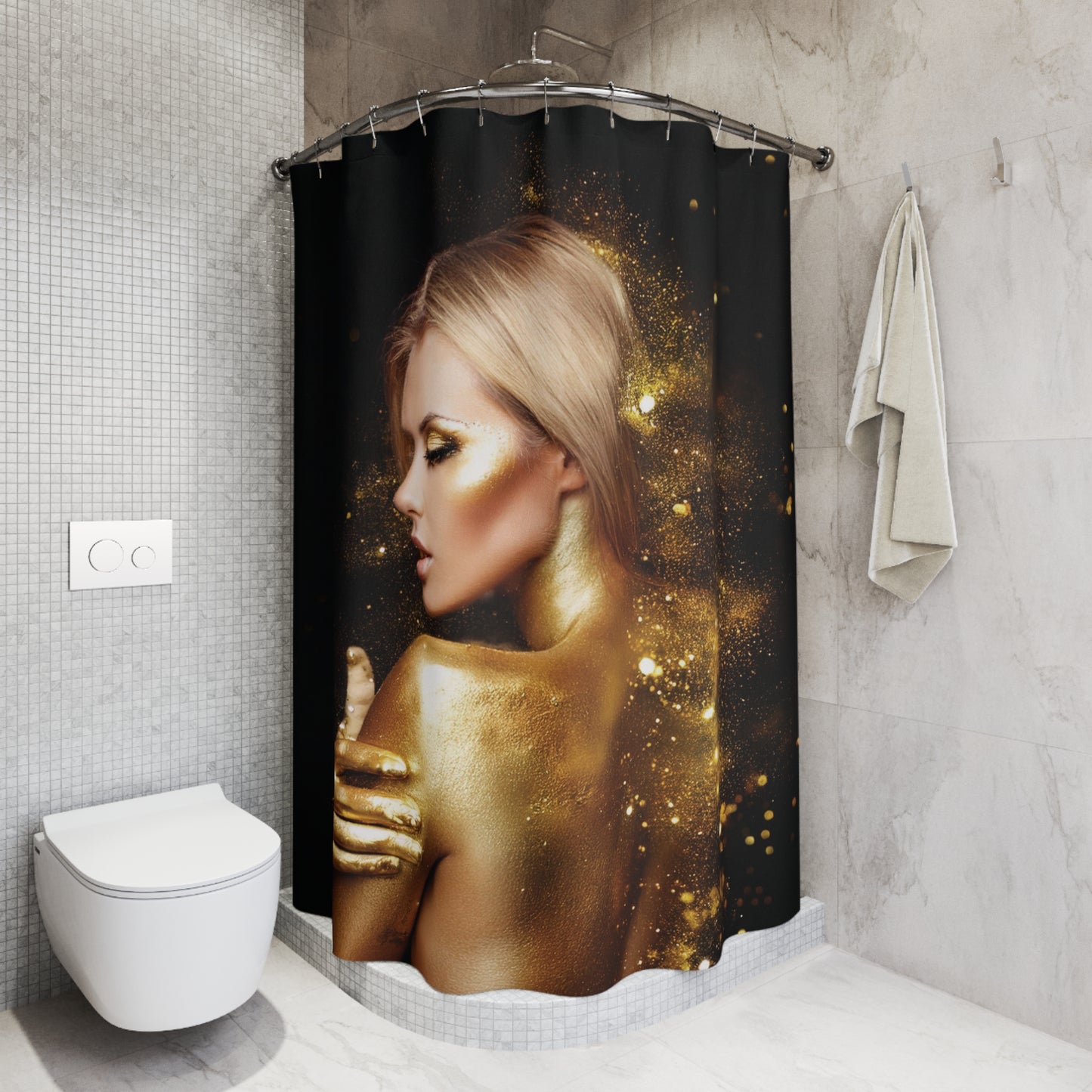 Woman Shower Curtain