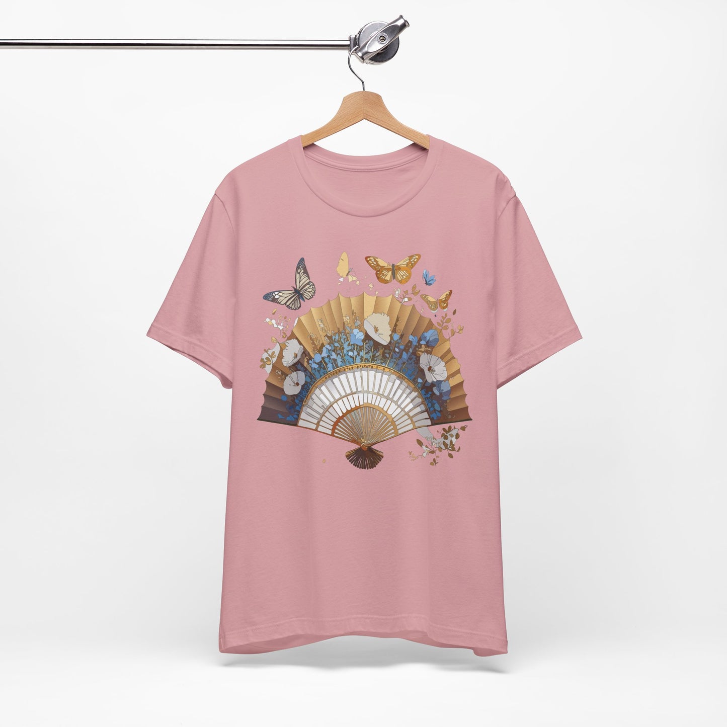 Fan shirt, Shirt with Fan, Tee Shirt with Gold Blower