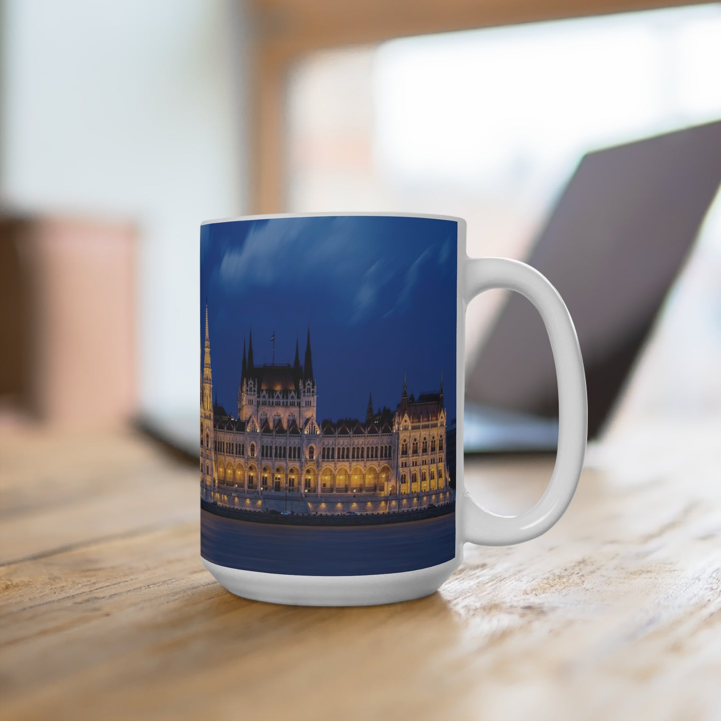 Coffee & Tea Mug with City prints, 15oz