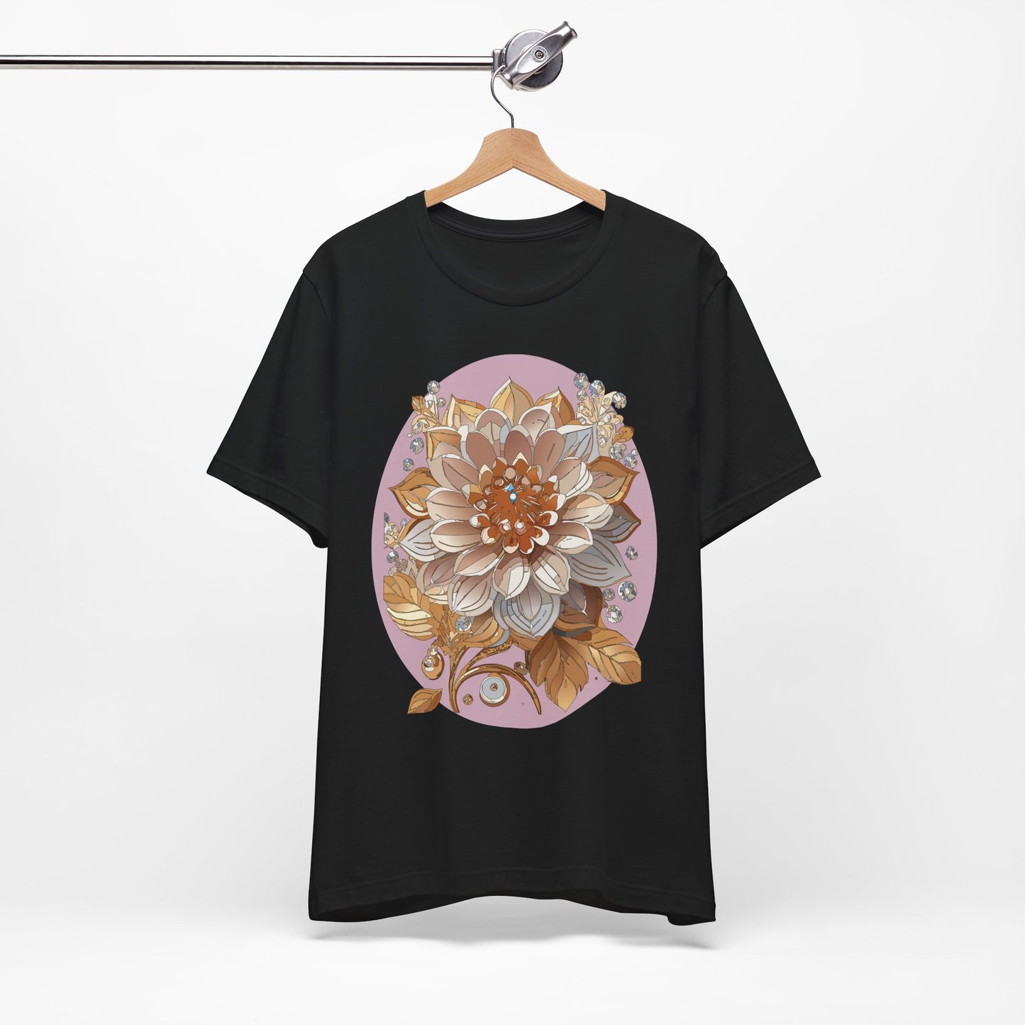Floral Shirt, Flower Shirt, Tee Shirt with Antique Flower