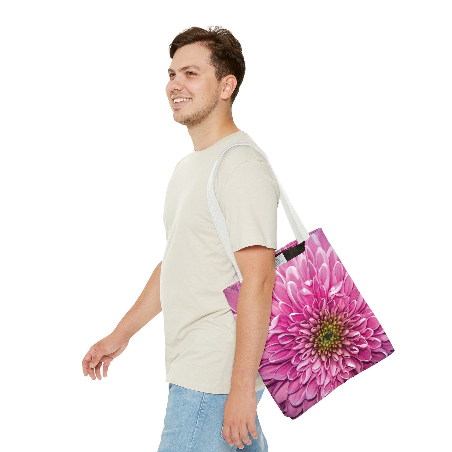 Canvas Bag with Floral Prints