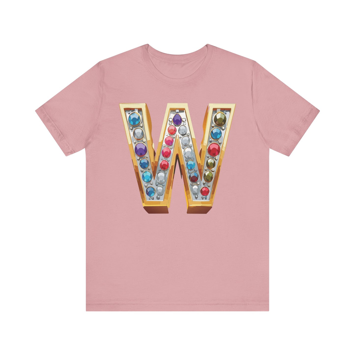 Letter Shirt, Shirt with Letters, Tee Shirt with Gold Letter, Shirt with Antique Letters