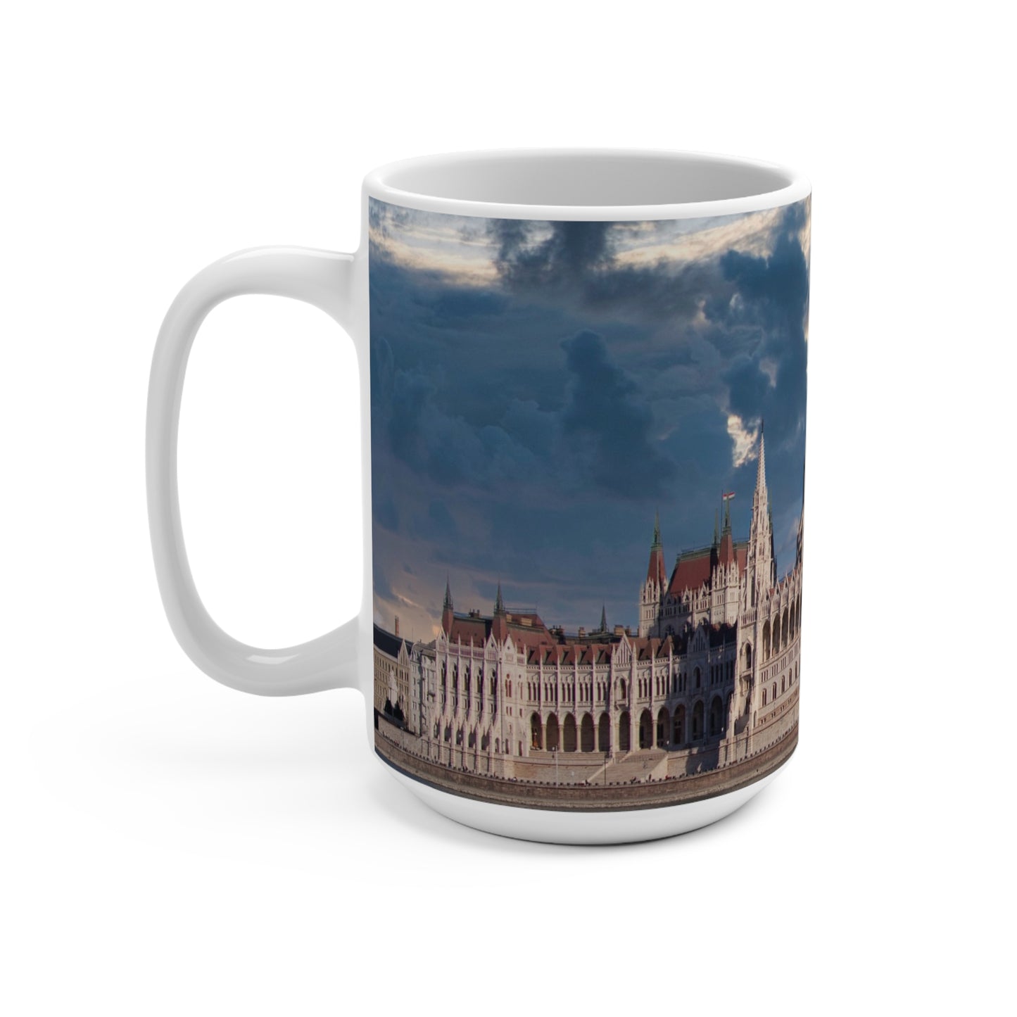 Coffee & Tea Mug with City prints, 15oz