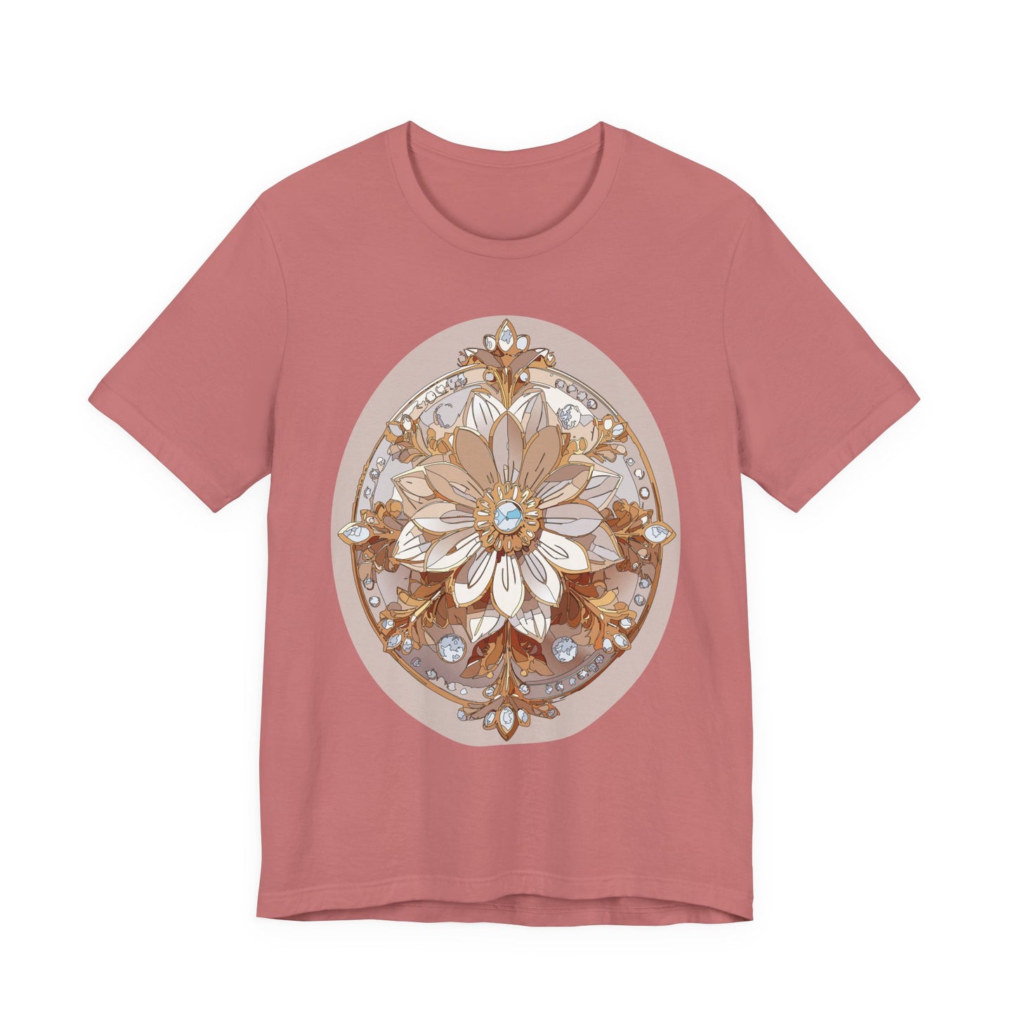 Floral Shirt, Flower Shirt, Tee Shirt with Antique Flower