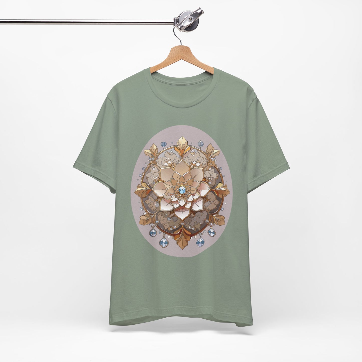 Floral Shirt, Flower Shirt, Tee Shirt with Antique Flower
