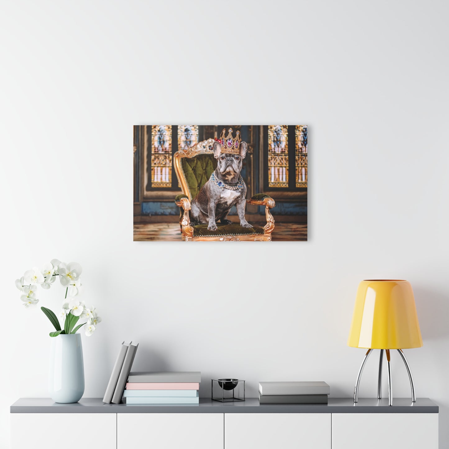 Crown Dog Wall Decor, Wall Art Decor with Animals