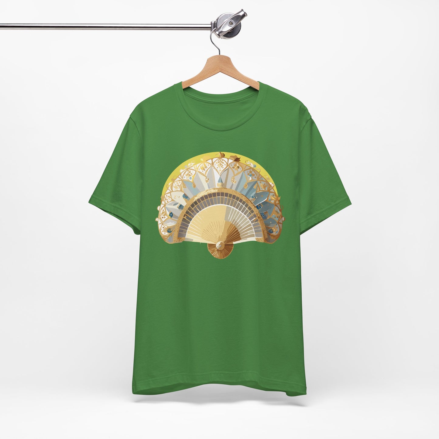 Fan shirt, Shirt with Fan, Tee Shirt with Gold Blower