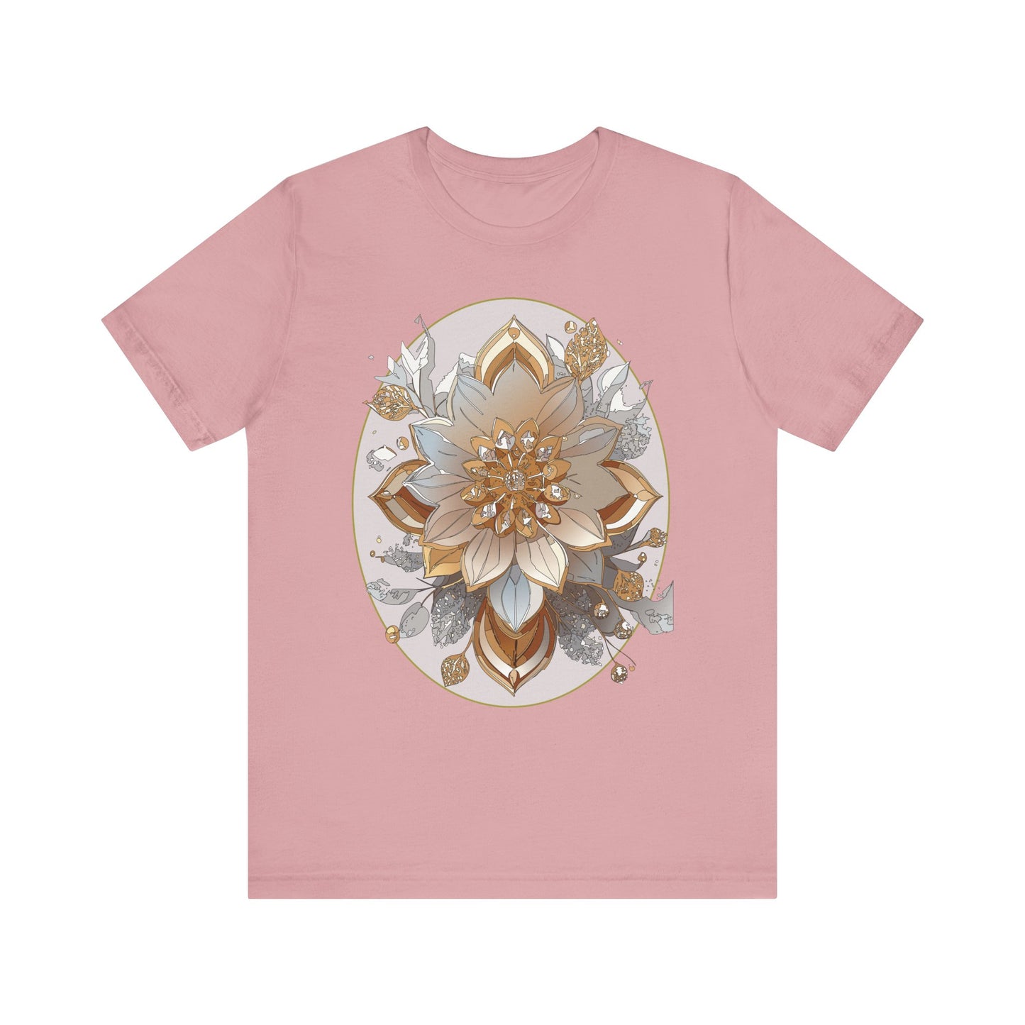 Floral Shirt, Flower Shirt, Tee Shirt with Antique Flower