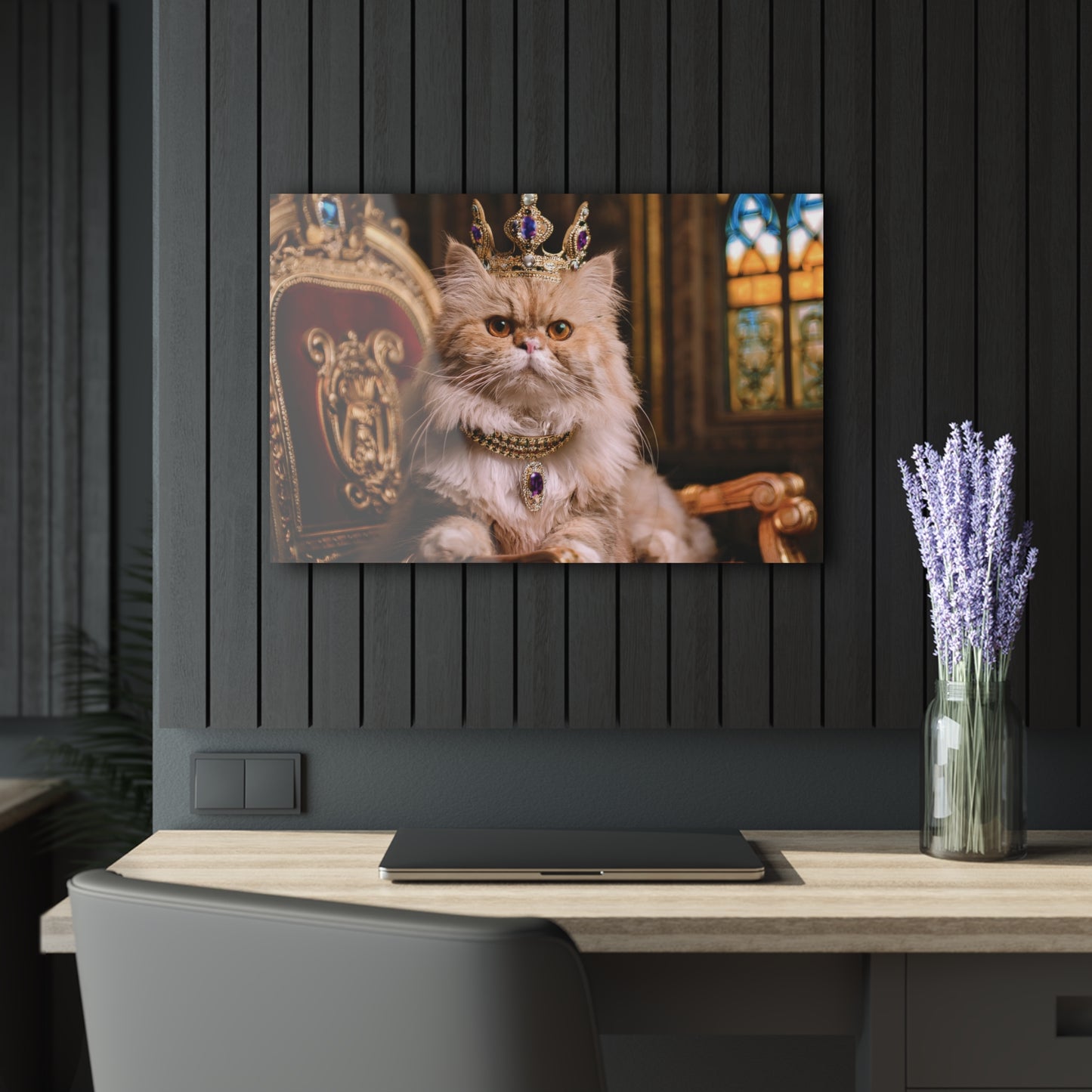 Crown Cat Wall Decor, Wall Art Decor with Animals 2
