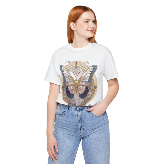 Butterfly Shirt, Shirt with Butterfly, Tee Shirt with Antique Butterfly