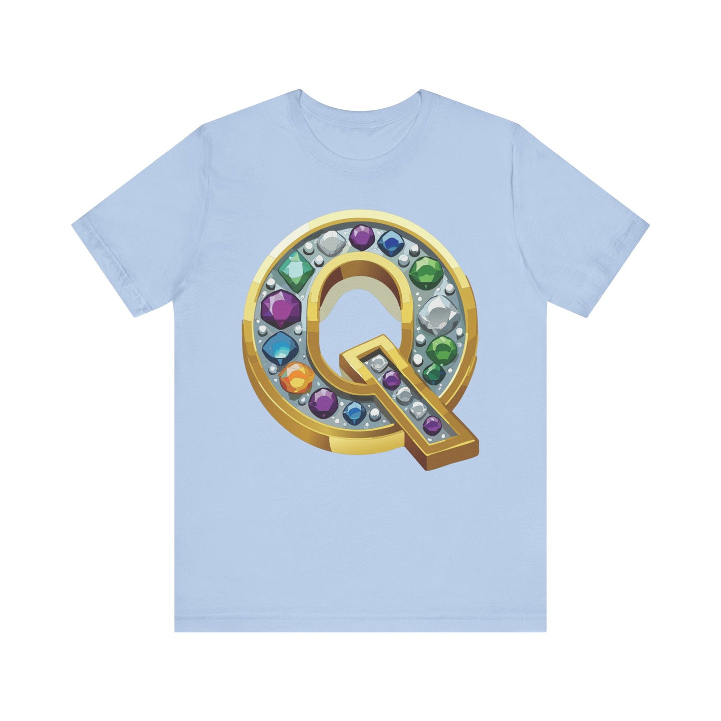 Letter Shirt, Shirt with Letters, Tee Shirt with Gold Letter, Shirt with Antique Letters