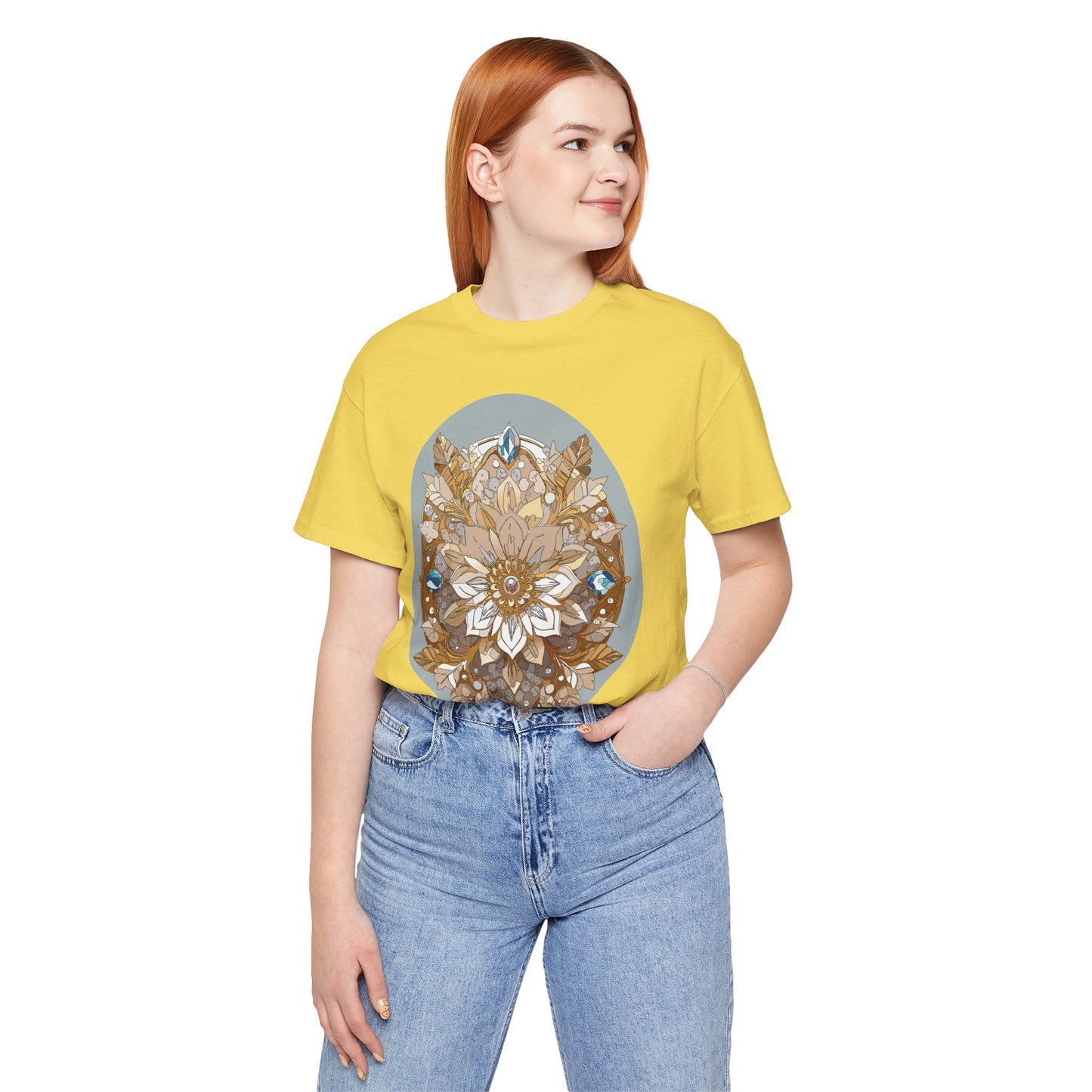 Floral Shirt, Flower Shirt, Tee Shirt with Antique Flower