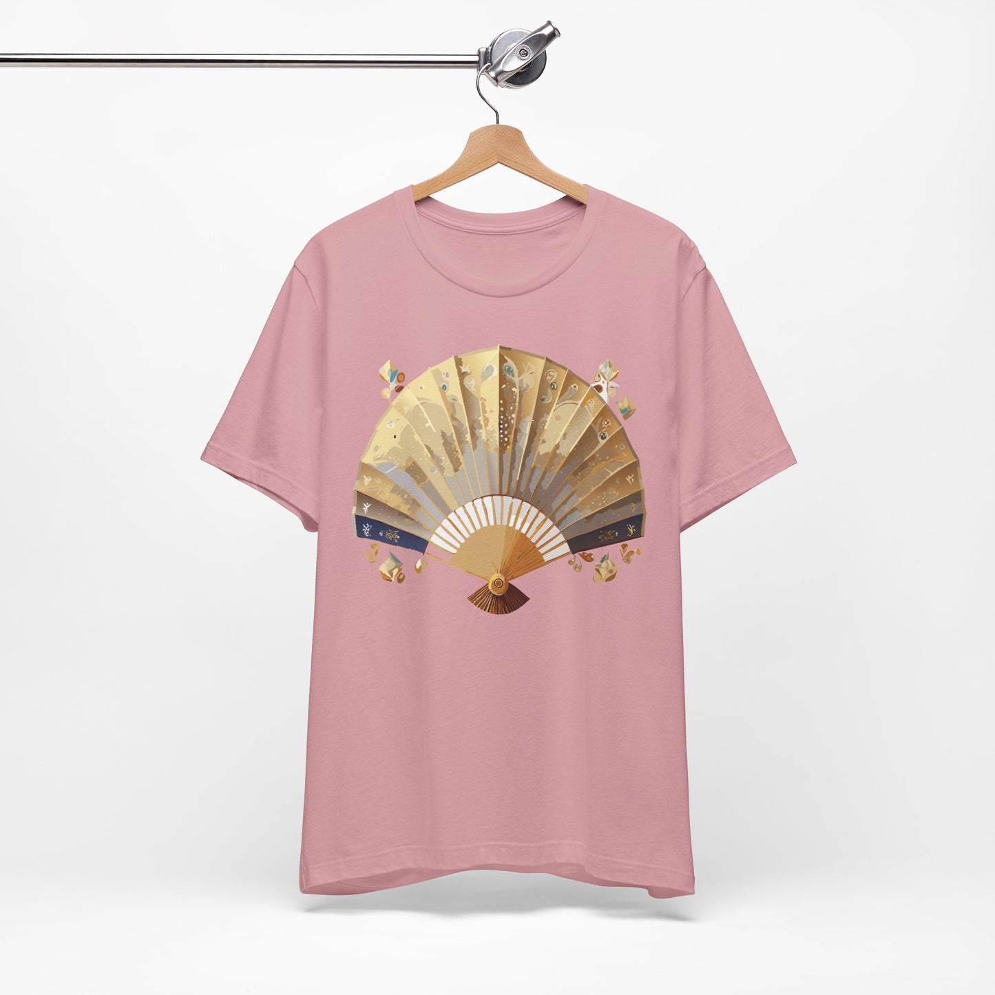 Fan shirt, Shirt with Fan, Tee Shirt with Gold Blower
