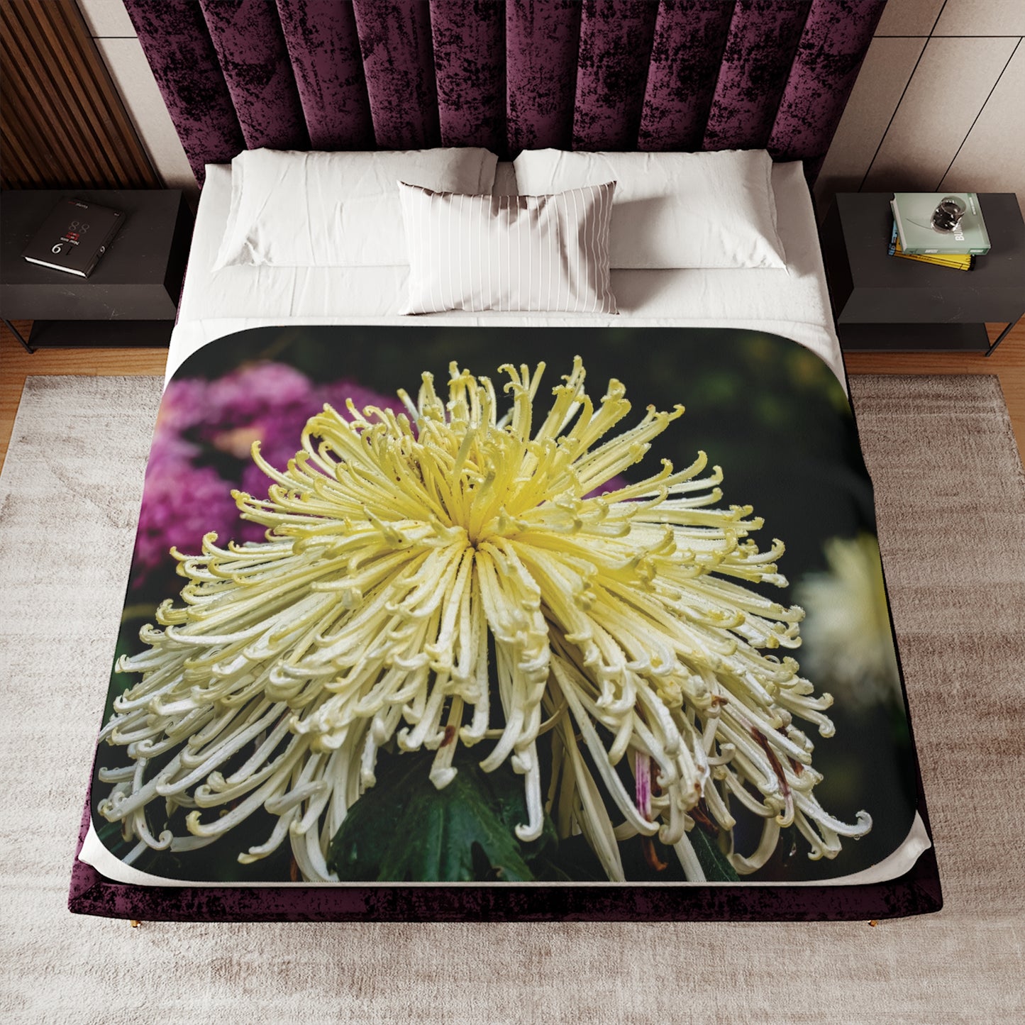 Floral Sherpa Blanket