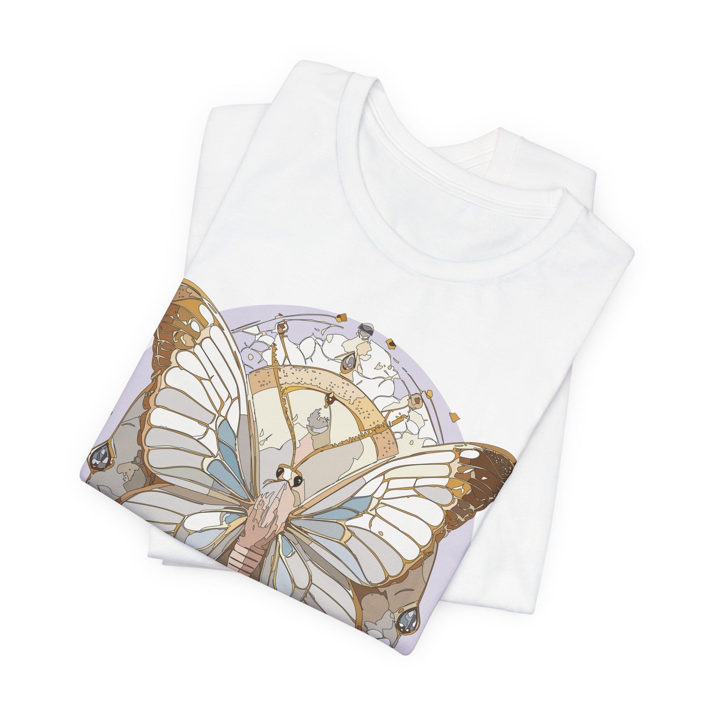 Butterfly Shirt, Shirt with Butterfly, Tee Shirt with Antique Butterfly