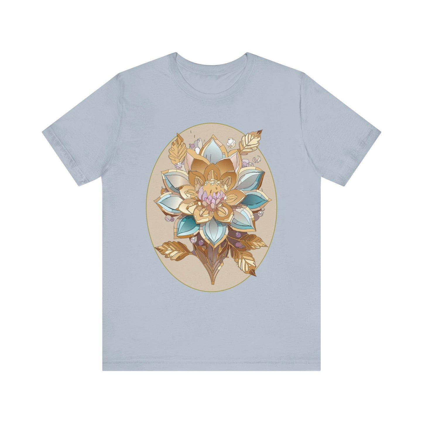 Floral Shirt, Flower Shirt, Tee Shirt with Antique Flower