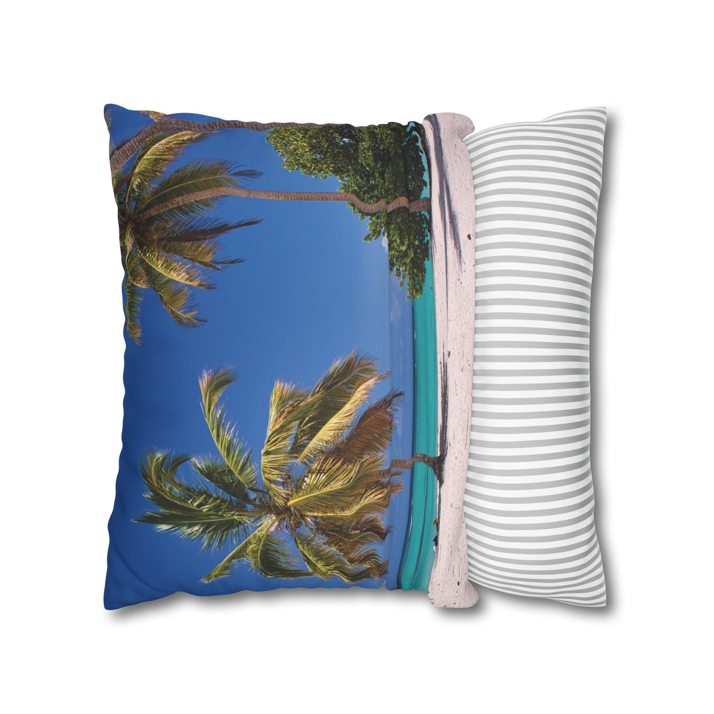 Beach Faux Suede Square Pillowcase