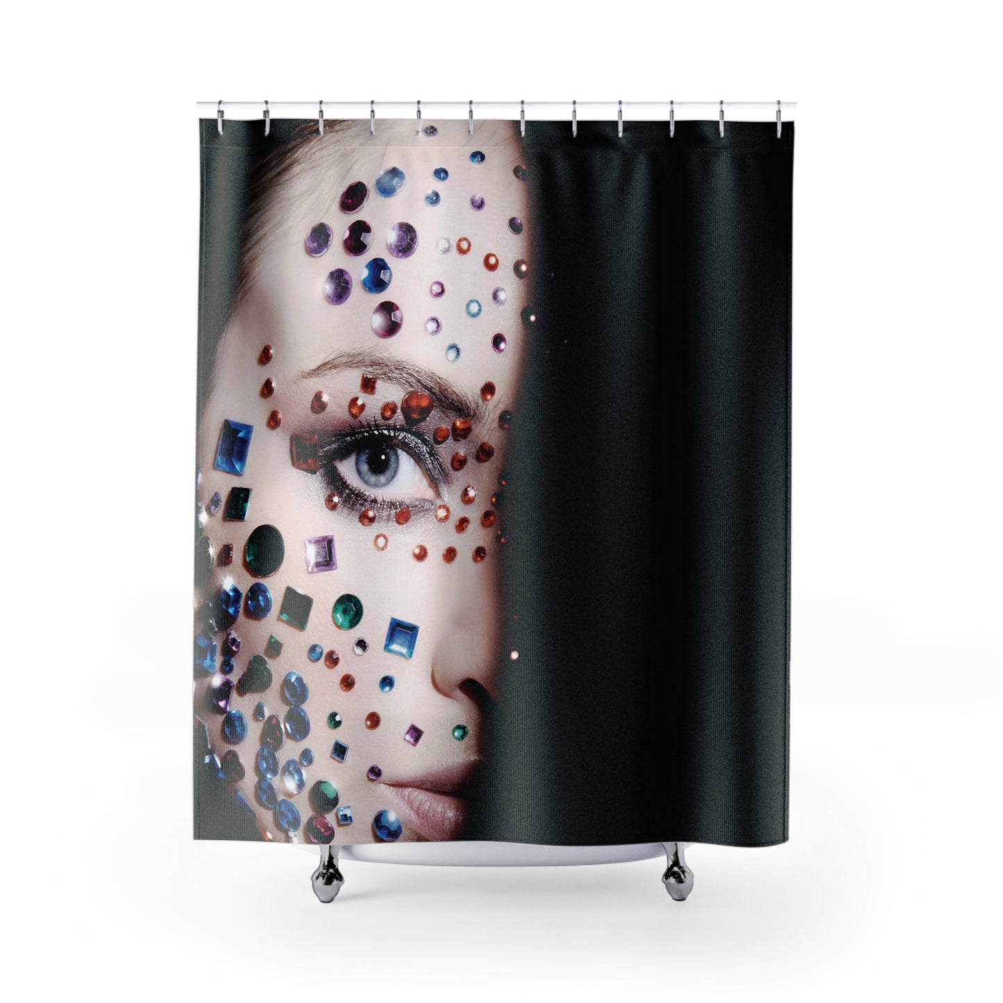 Shower Curtains with Women Face