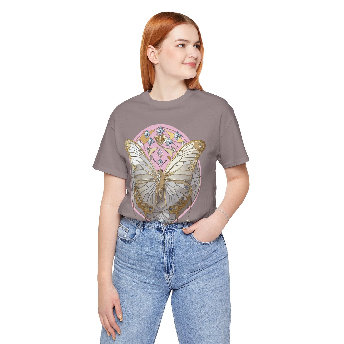Butterfly Shirt, Shirt with Butterfly, Tee Shirt with Antique Butterfly