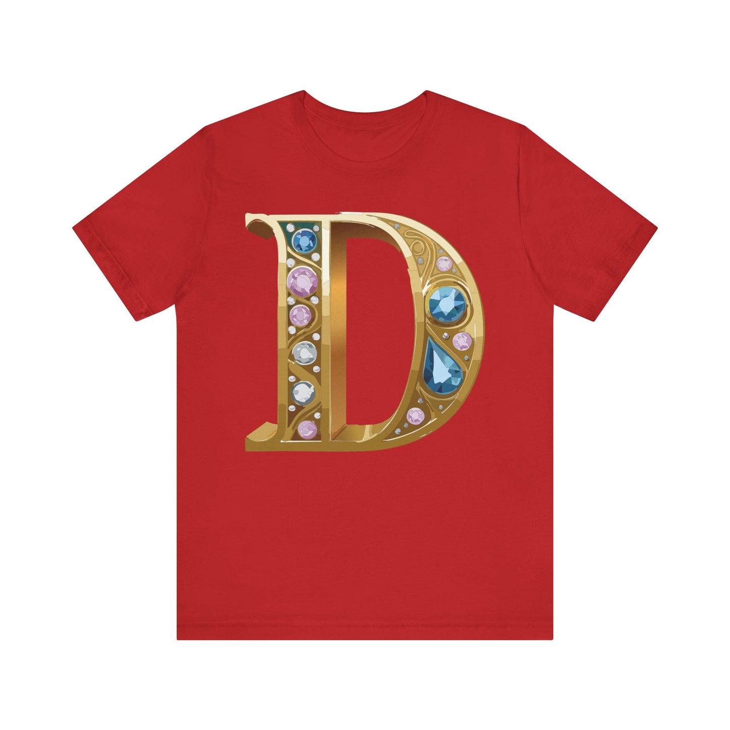 Letter Shirt, Shirt with Letters, Tee Shirt with Gold Letter, Shirt with Antique Letters