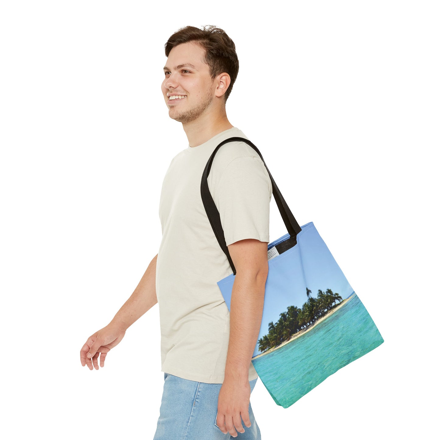 Canvas Bag with Beach Prints