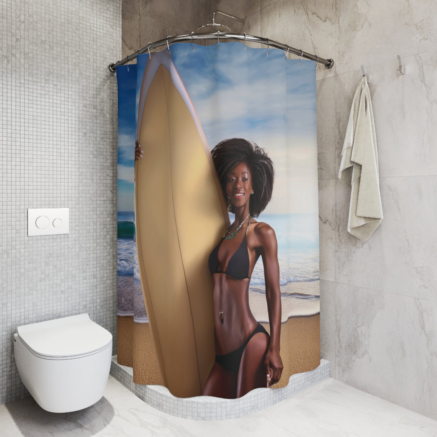 Woman Shower Curtain