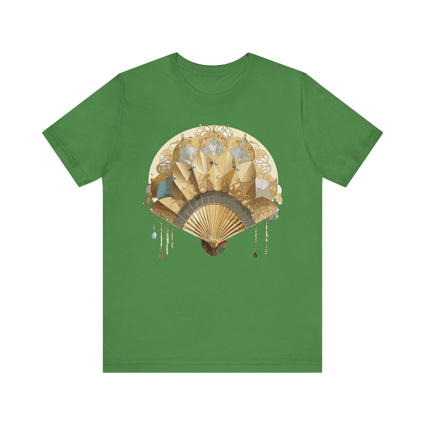 Fan shirt, Shirt with Fan, Tee Shirt with Gold Blower
