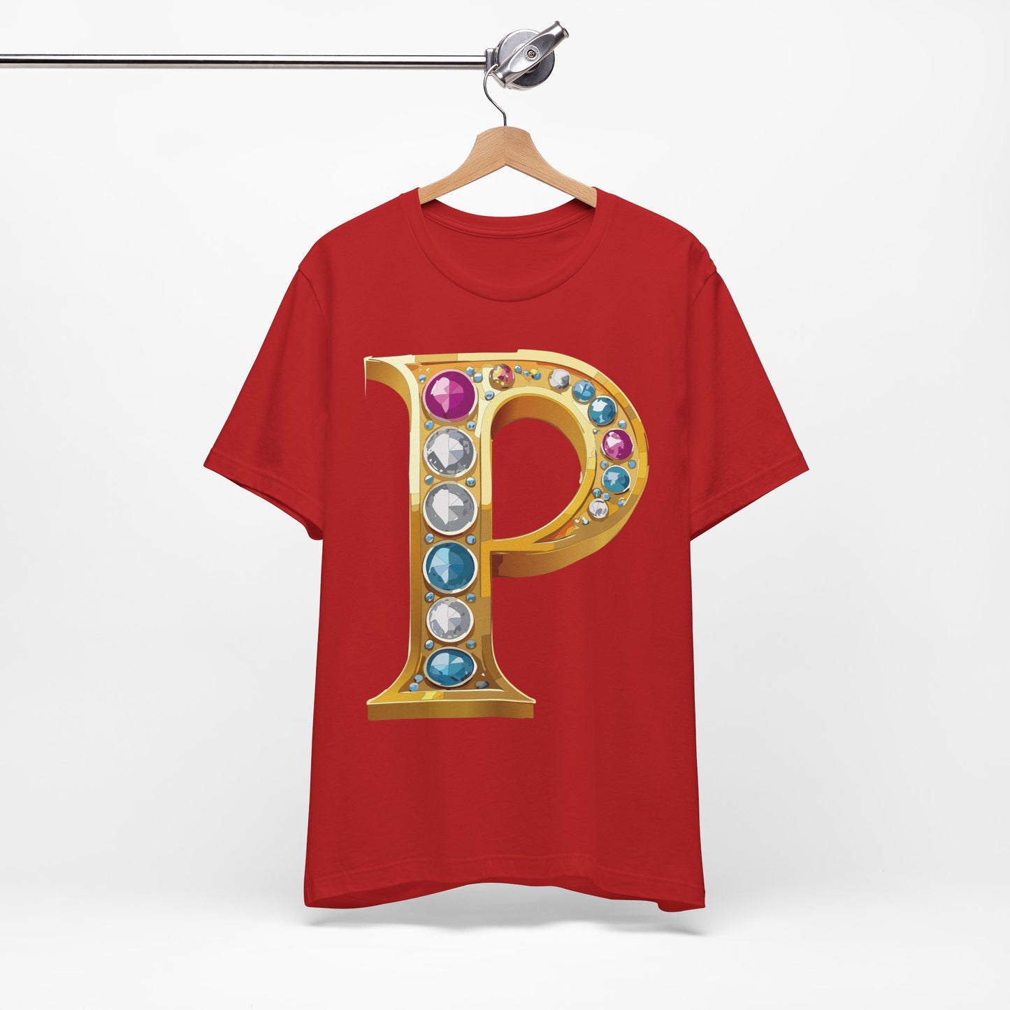 Letter Shirt, Shirt with Letters, Tee Shirt with Gold Letter, Shirt with Antique Letters