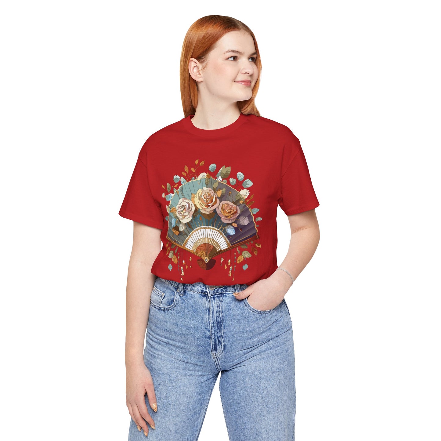 Fan shirt, Shirt with Fan, Tee Shirt with Gold Blower
