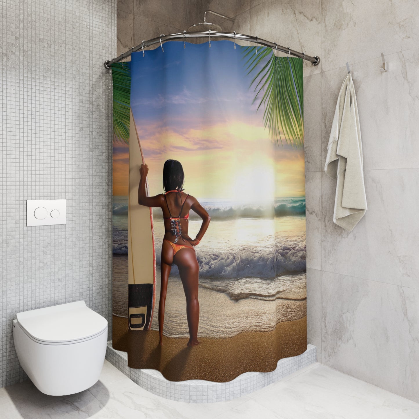 Woman Shower Curtain