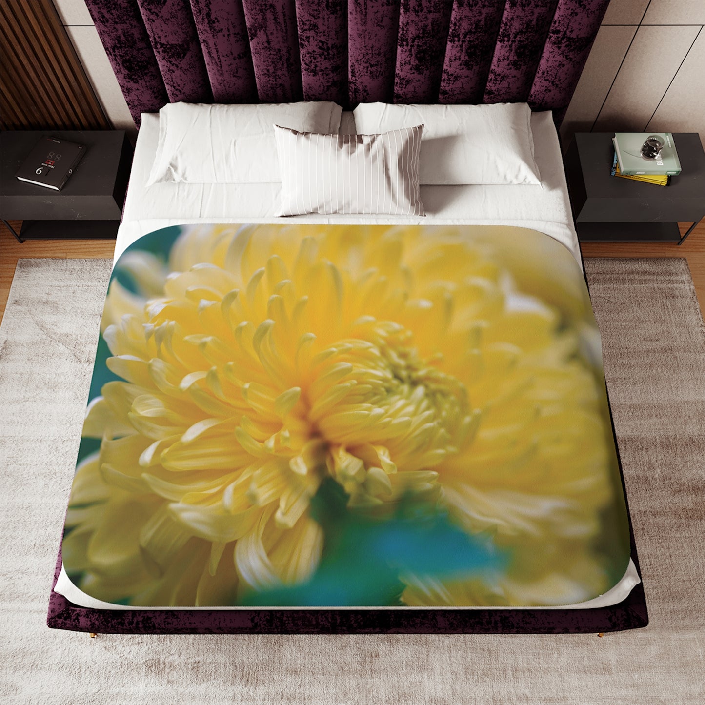 Floral Sherpa Blanket