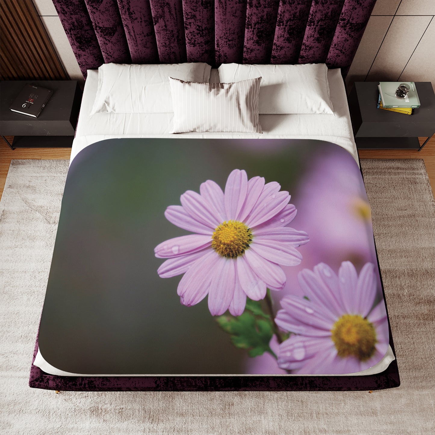 Floral Sherpa Blanket