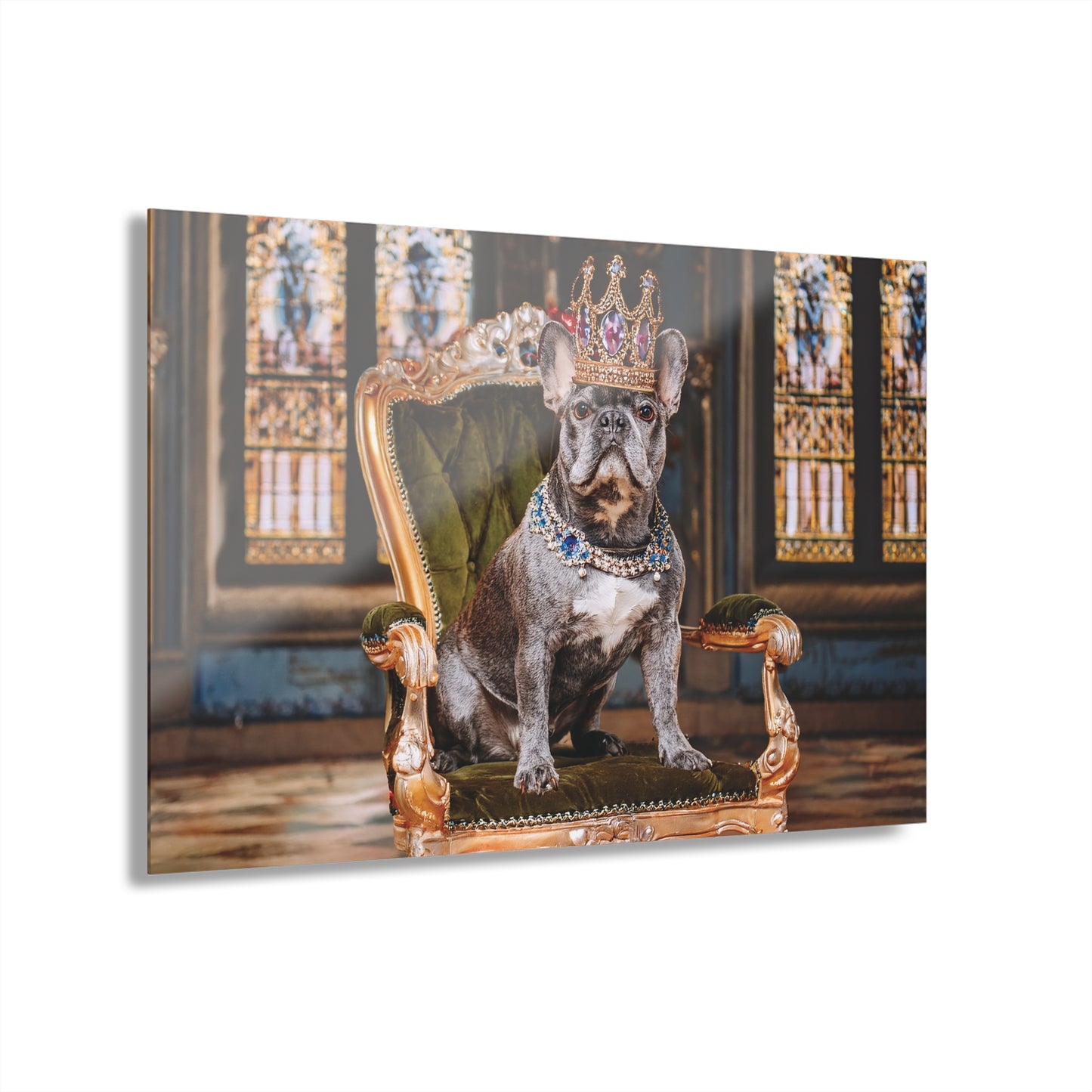 Crown Dog Wall Decor, Wall Art Decor with Animals