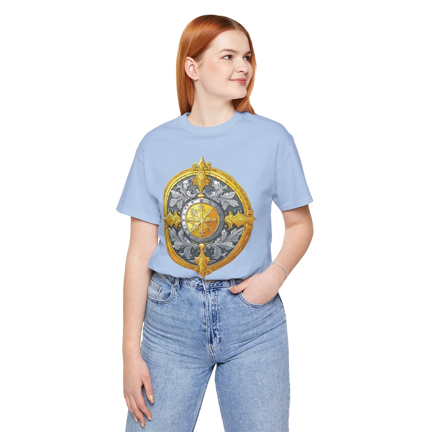 Coin Shirt, Shirt with Coin, Tee Shirt with Gold Coin, Shirt with Antique Coin